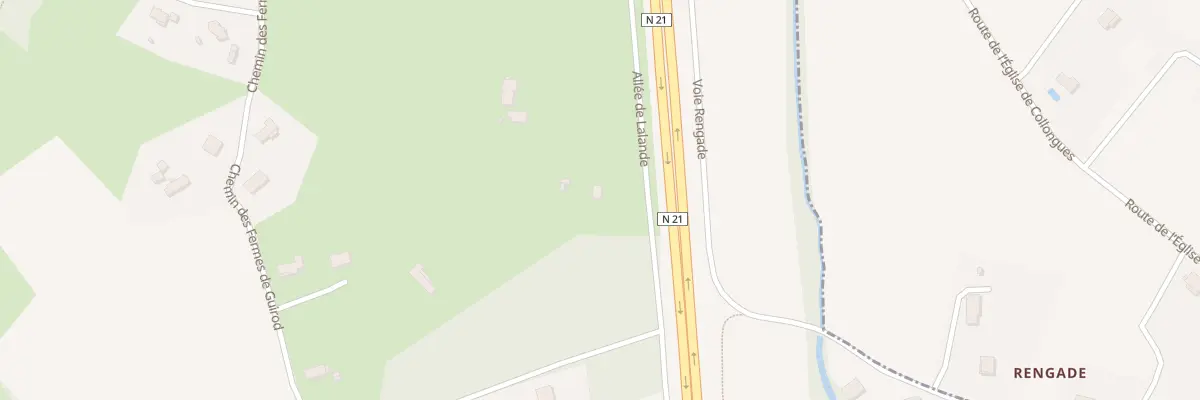 Plan du 280 Rte d’Agen à Pujols