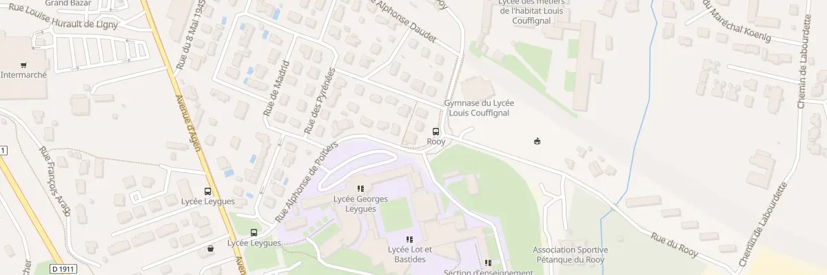 Plan du 15 Rue Alphonse de Poitiers à Villeneuve-sur-Lot