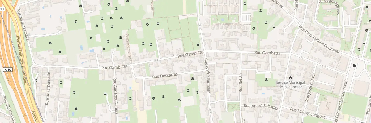 Plan du 45 Rue Gambetta à Saint-Pierre-des-Corps
