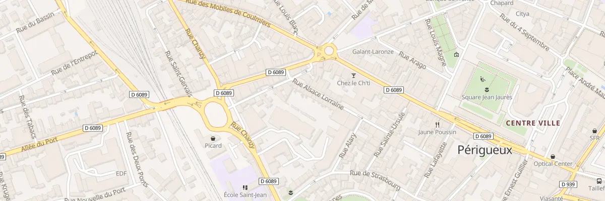 Plan du 29 Rue Alsace Lorraine à Périgueux