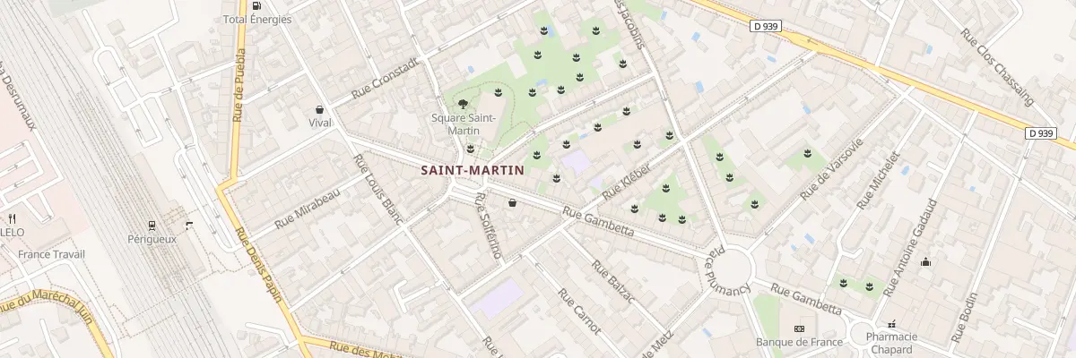 Plan du 84B Rue Gambetta à Périgueux