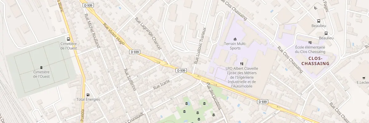 Plan du 94 Rue Victor Hugo à Périgueux