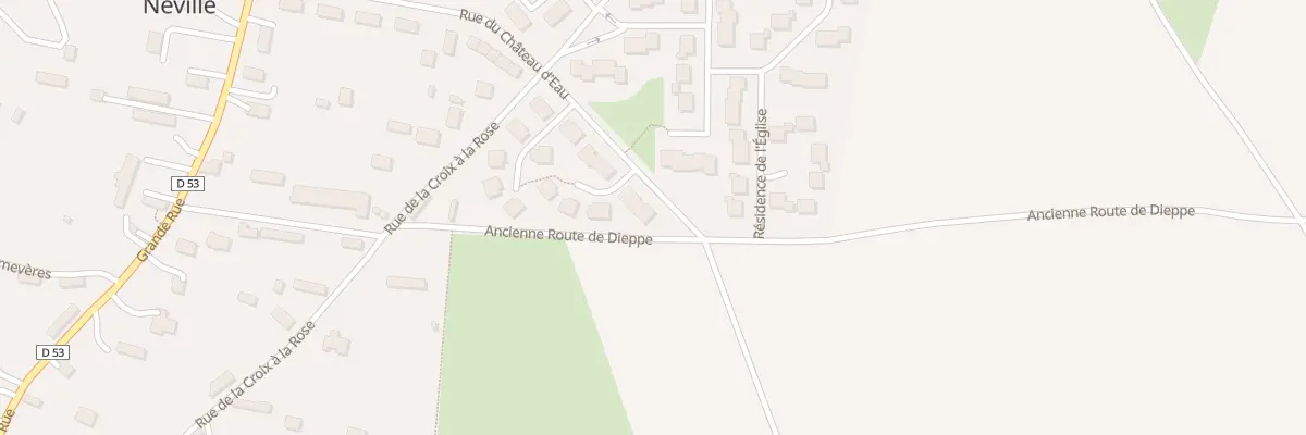 Plan du 10 Res du Champtier de l’Eglise à Néville