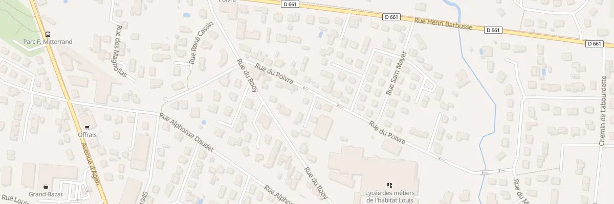 Plan du 1 All du Poivre à Villeneuve-sur-Lot