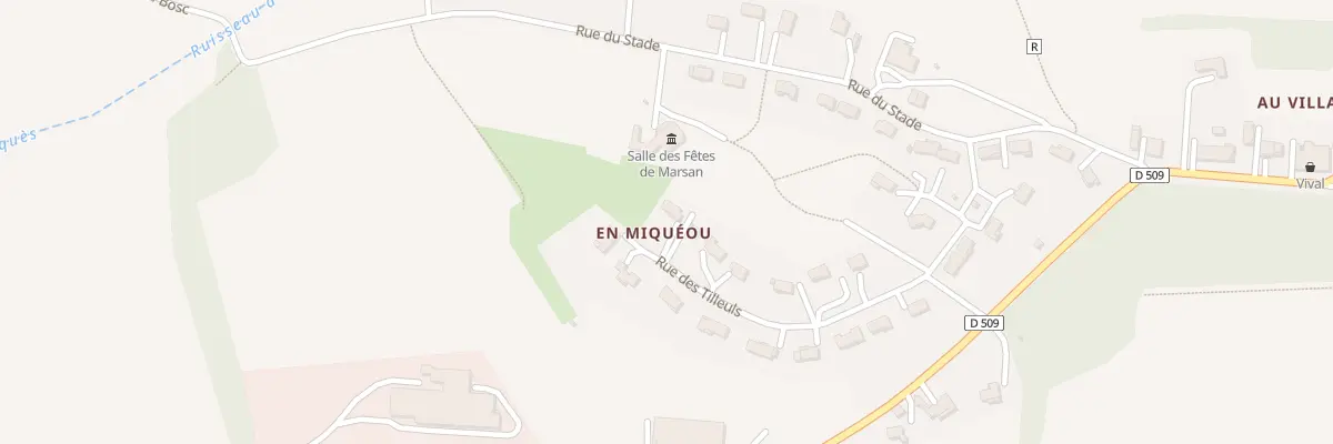 Plan du 350 Rue des Tilleuls à Marsan