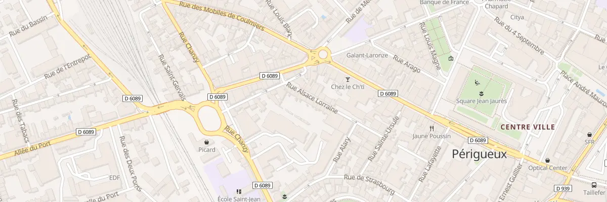 Plan du 27 Rue Alsace Lorraine à Périgueux