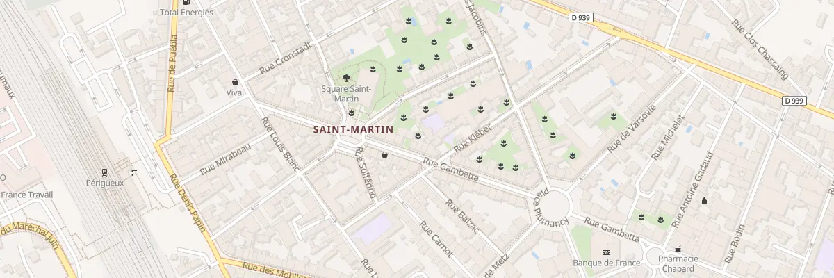 Plan du 82 Rue Gambetta à Périgueux