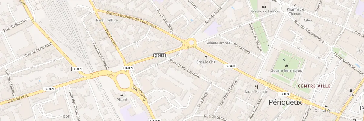 Plan du 38 Rue Alsace Lorraine à Périgueux