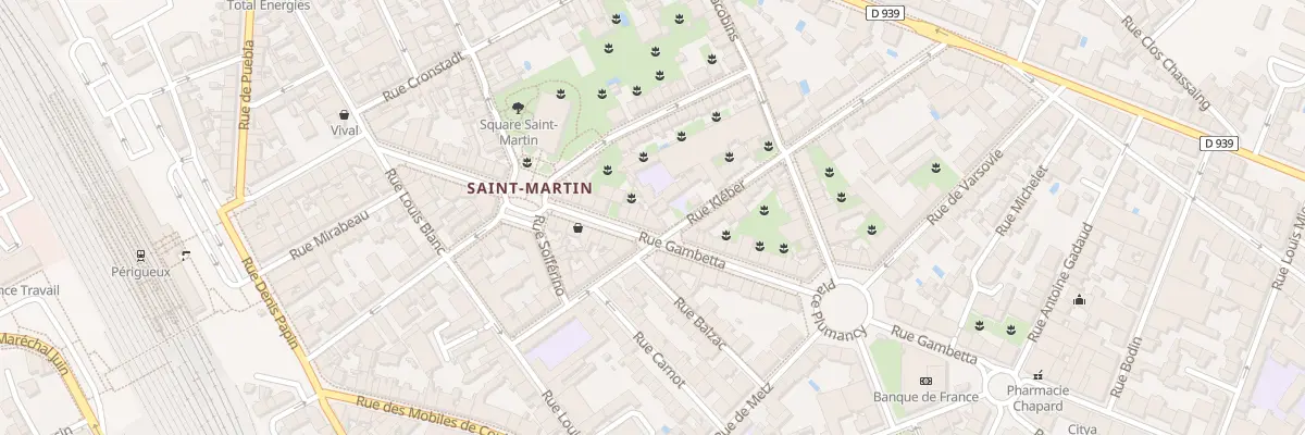 Plan du 76 Rue Gambetta à Périgueux