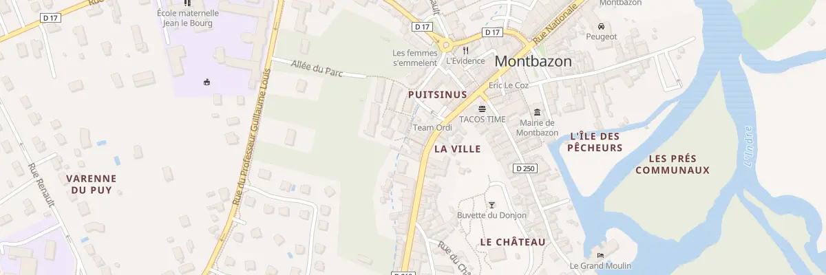 Plan du 71B Rue Nationale à Montbazon