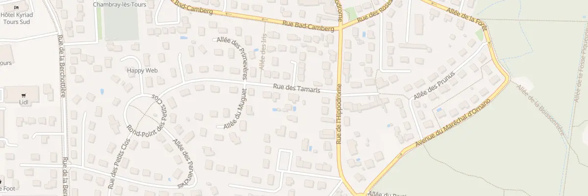 Plan du 4 Rue des Tamaris à Chambray-lès-Tours
