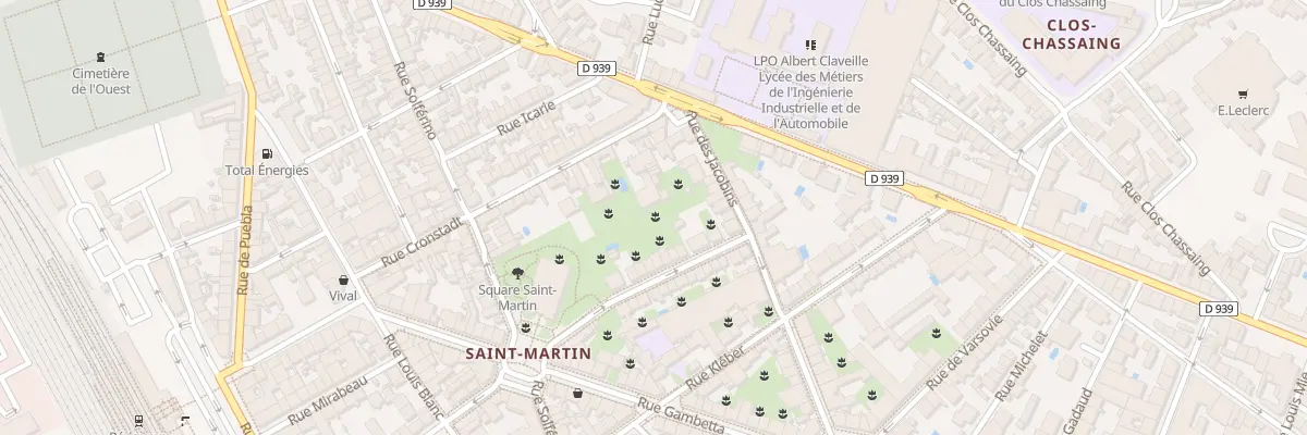 Plan du 23 Rue des Jacobins à Périgueux
