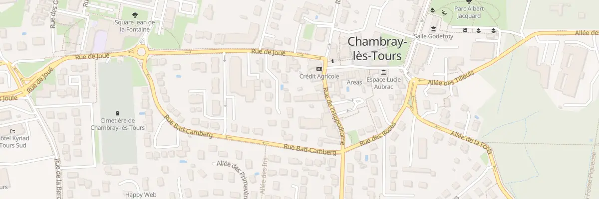 Plan du 12 Rue de l’Hippodrome à Chambray-lès-Tours