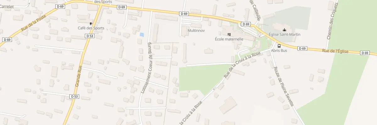 Plan du 6 Rue de la Croix A la Rose à Néville
