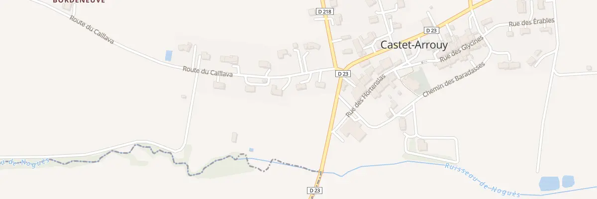 Plan du 5107 A Caillava à Castet-Arrouy