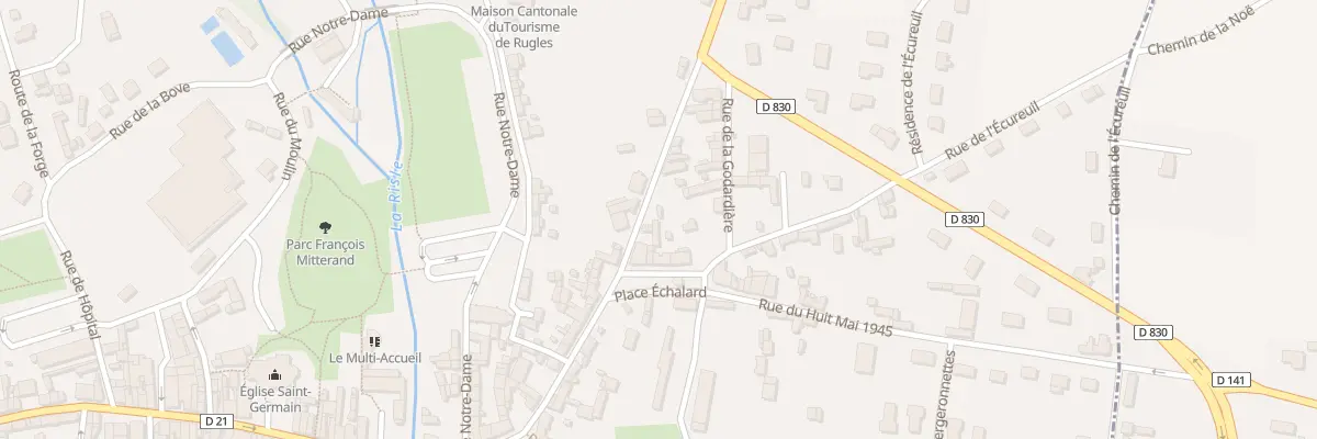 Plan du 36 Rue du General de Gaulle à Rugles