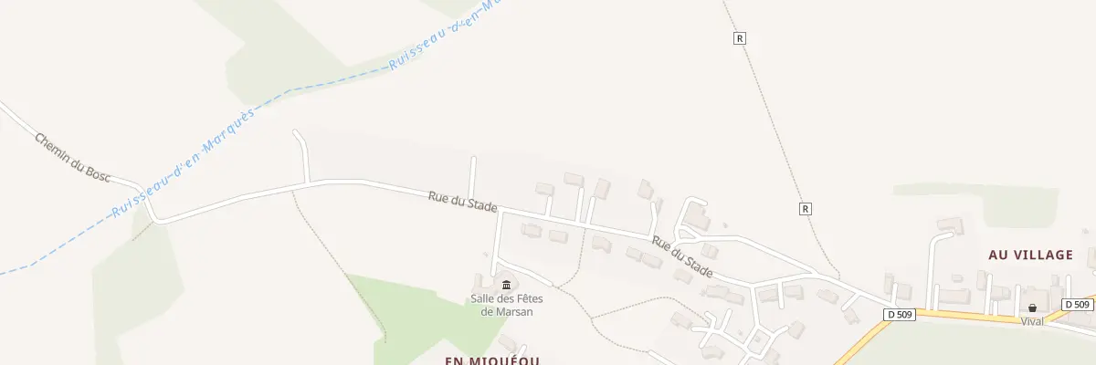 Plan du 365 Rue du Stade à Marsan