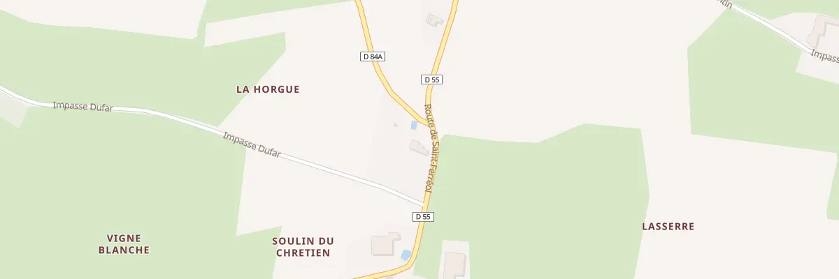 Plan du 84 La Horgue à Péguilhan