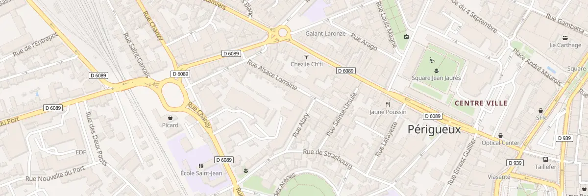 Plan du 11 Rue Alsace Lorraine à Périgueux