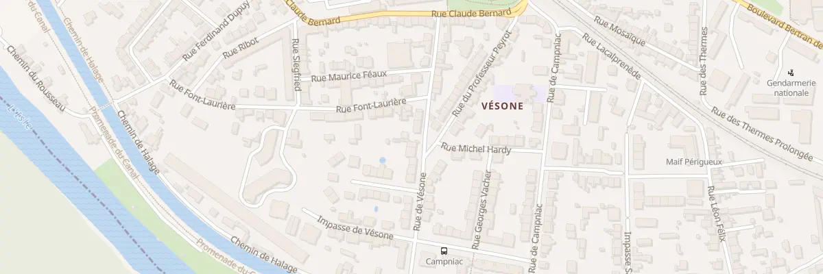 Plan du 27 Rue de Vesone à Périgueux