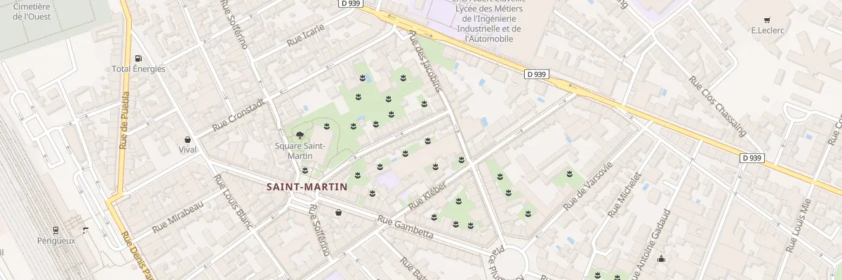 Plan du 30 Rue Leon Dessales à Périgueux