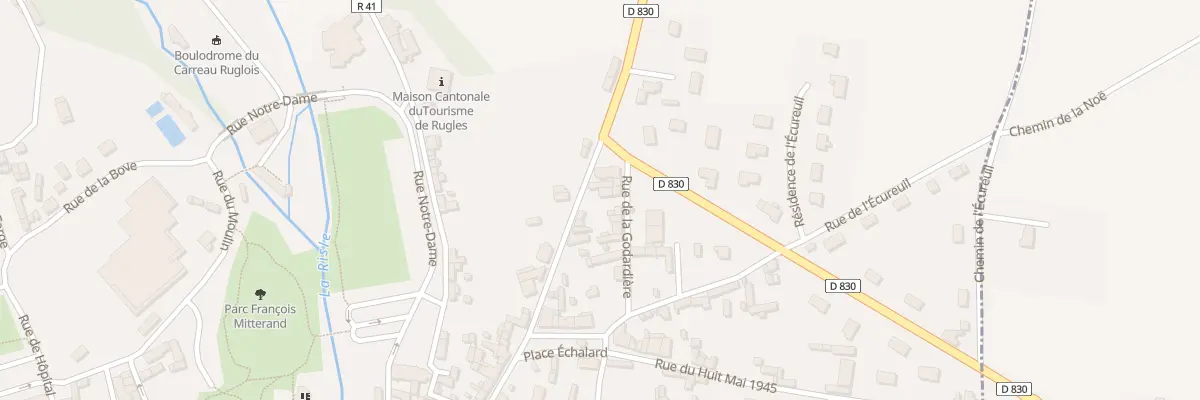 Plan du 46 Rue du General de Gaulle à Rugles
