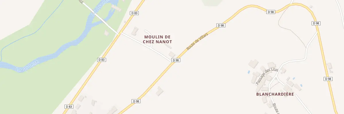 Plan du 8 Rte de Chez Nanot à Quinsac