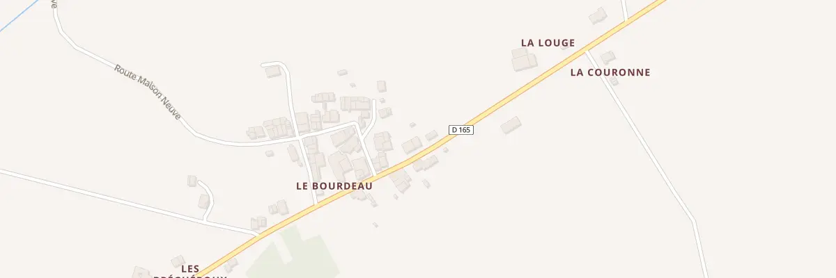Plan du 21 Grand Rue du Bourdeau à Chirac