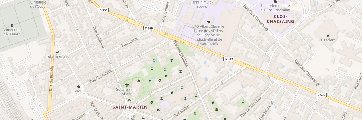 Plan du 23B Rue des Jacobins à Périgueux