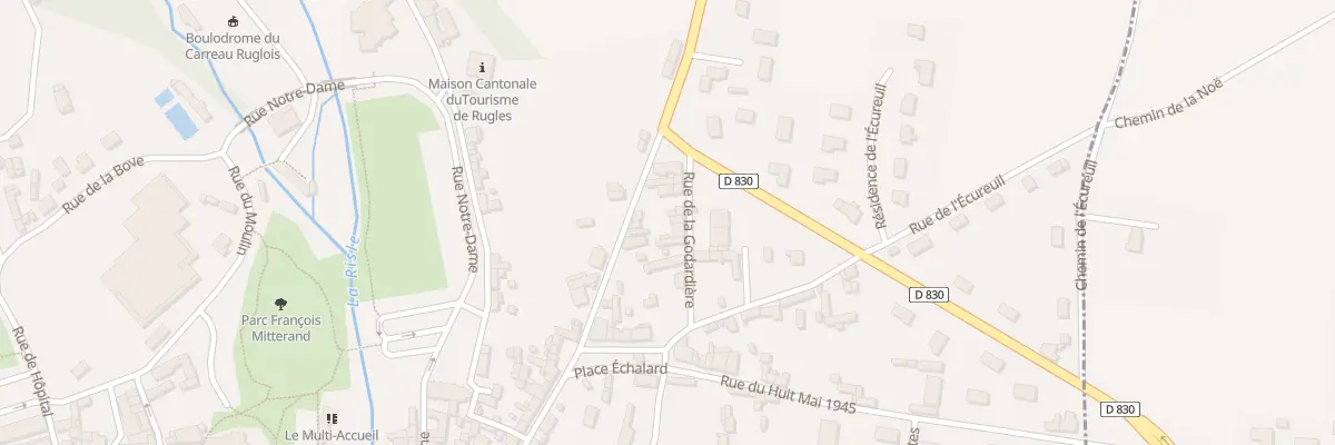 Plan du 13 Rue de la Godardiere à Rugles