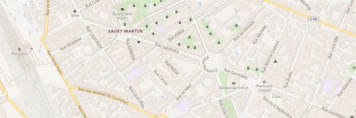 Plan du 47 Rue Gambetta à Périgueux