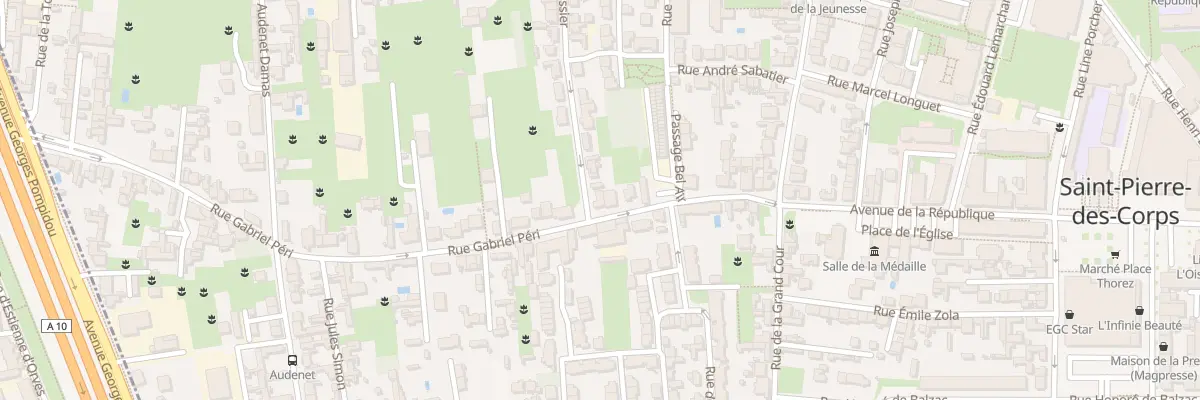 Plan du 86 Rue Gabriel Péri à Saint-Pierre-des-Corps