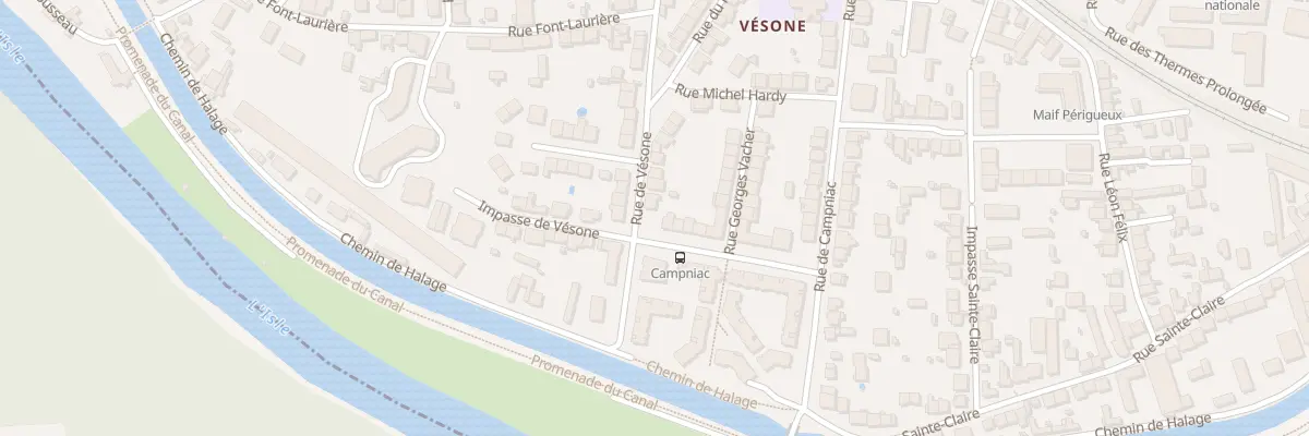 Plan du 26 Rue de Vesone à Périgueux