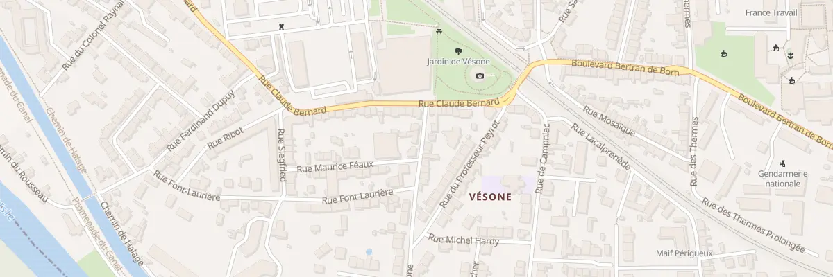 Plan du 43 Rue de Vesone à Périgueux