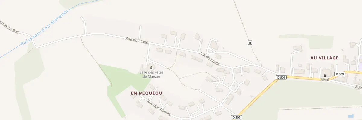 Plan du 291 Rue du Stade à Marsan