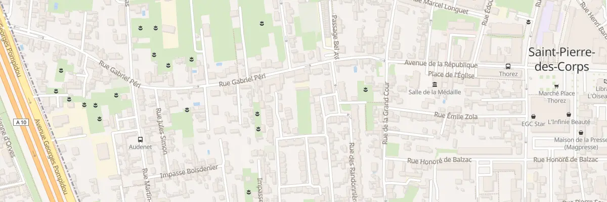 Plan du 73 Rue Gabriel Péri à Saint-Pierre-des-Corps