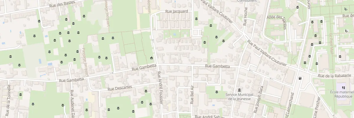 Plan du 68 Rue Gambetta à Saint-Pierre-des-Corps