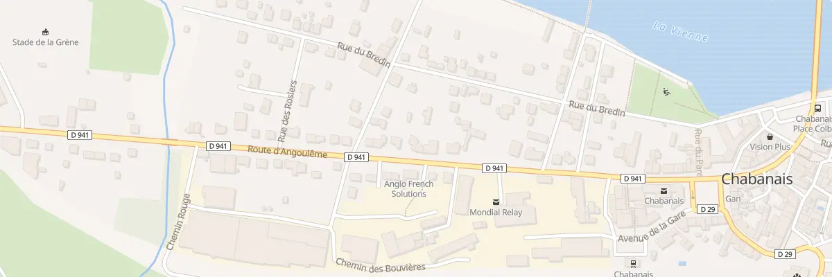 Plan du 45 Rte d’Angouleme à Chabanais