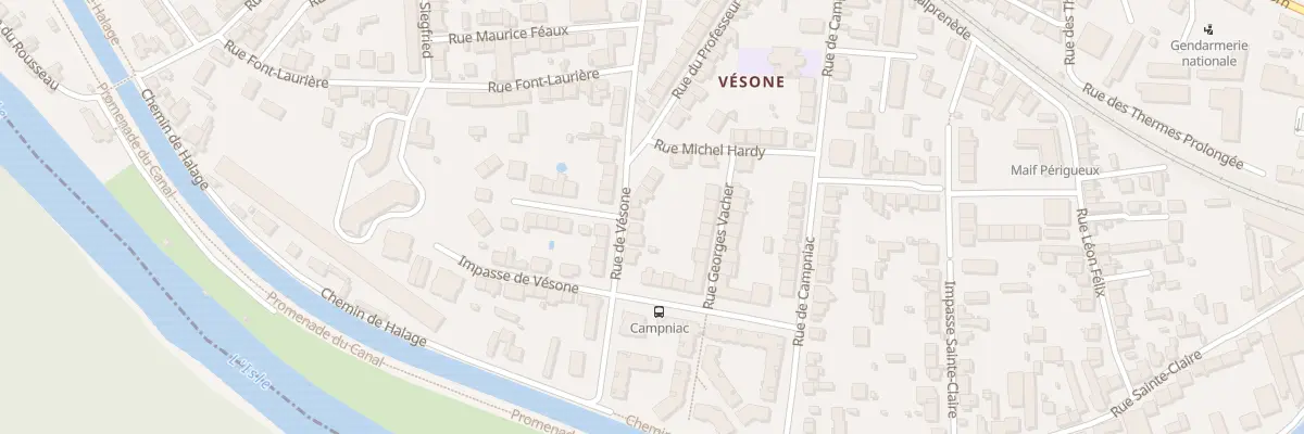 Plan du 32 Rue de Vesone à Périgueux