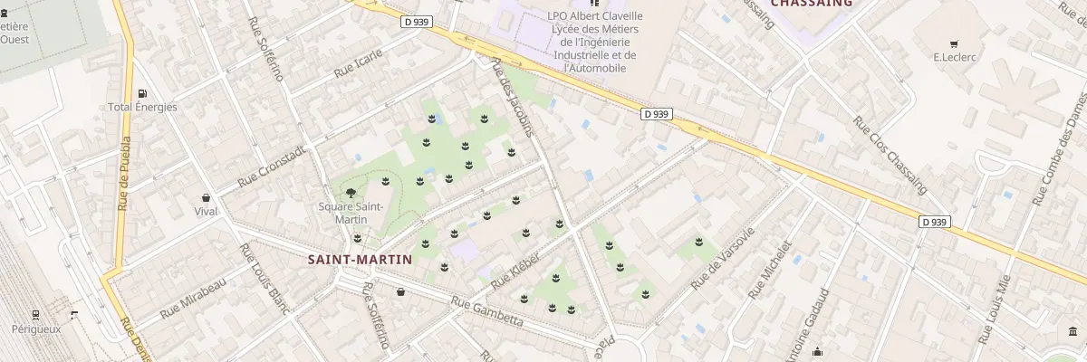 Plan du 40 Rue Leon Dessales à Périgueux