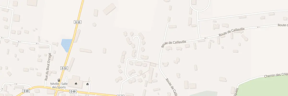 Plan du 14 Res du Chateau à Néville