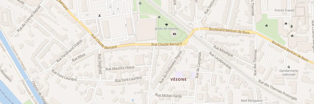 Plan du 13 Rue Claude Bernard à Périgueux