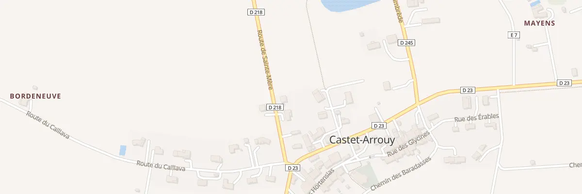 Plan du 5111 A la Tardanne à Castet-Arrouy