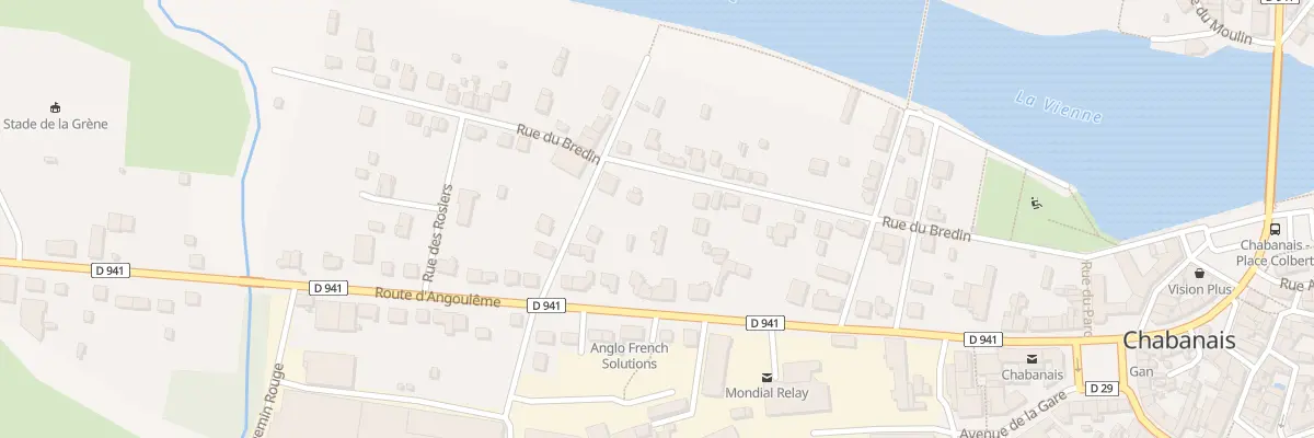 Plan du 20 Rue du Bredin à Chabanais