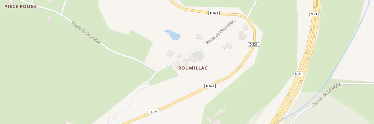 Plan du 199 Rte de Doumillac à Pujols