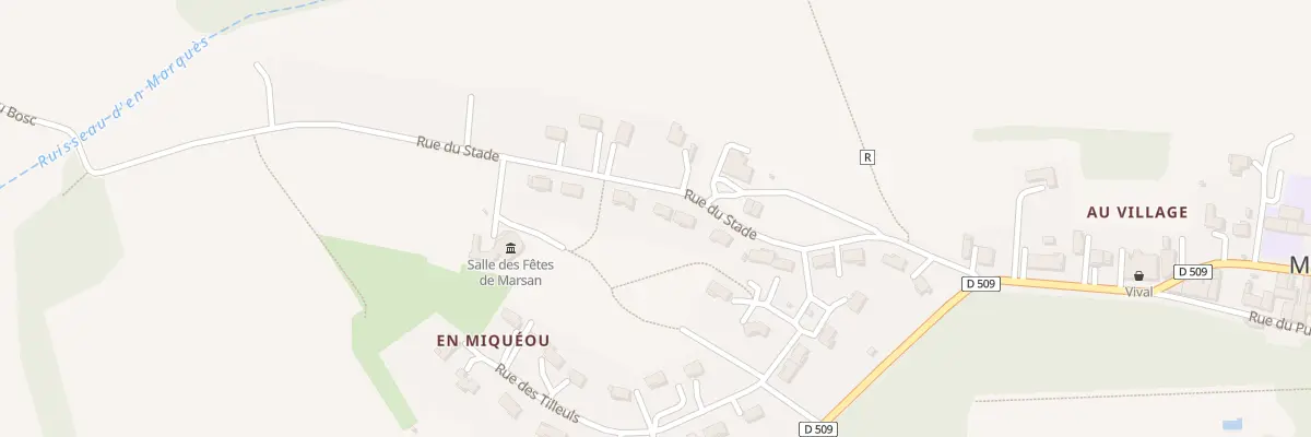 Plan du 279 Rue du Stade à Marsan