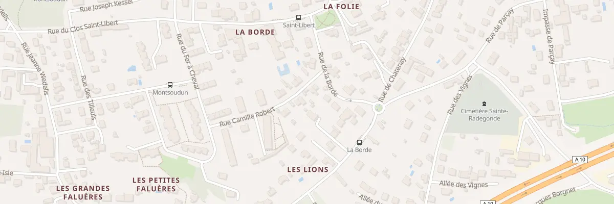 Plan du 6 Rue Camille Robert à Tours
