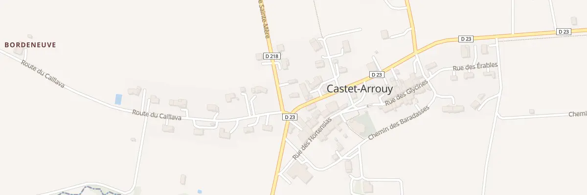 Plan du 1 Rte de Miradoux à Castet-Arrouy
