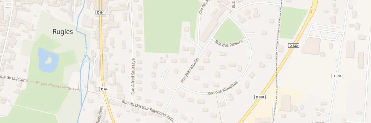 Plan du 3 Rue Jean Moulin à Rugles
