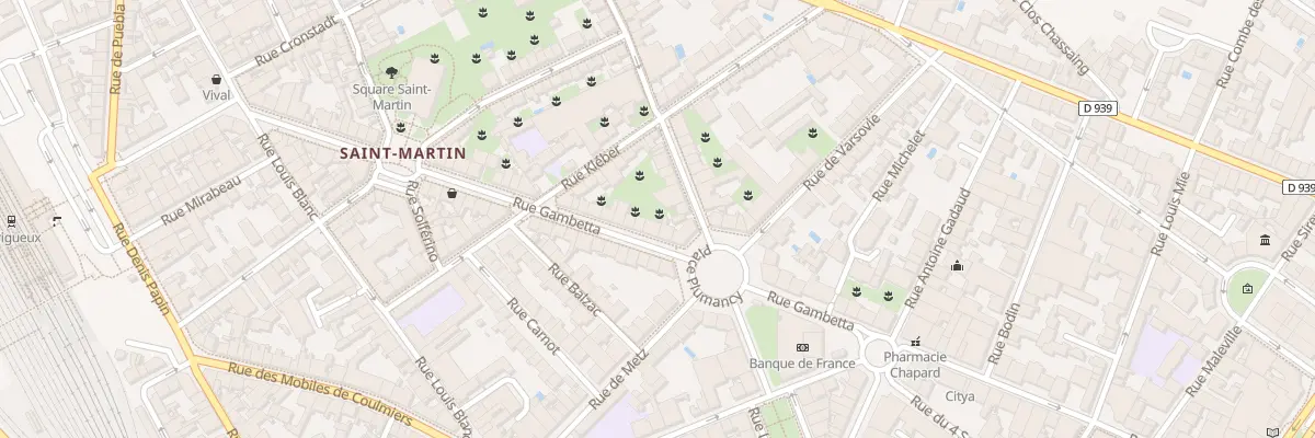 Plan du 58 Rue Gambetta à Périgueux